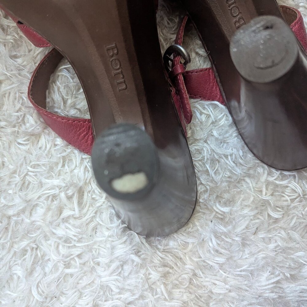 Born Heels Size 8 Flower/Rose Detail - Picture 6 of 9